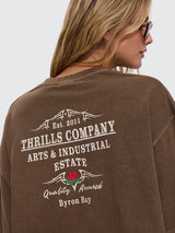 Thrills Banner Of Strength Oversized Tee