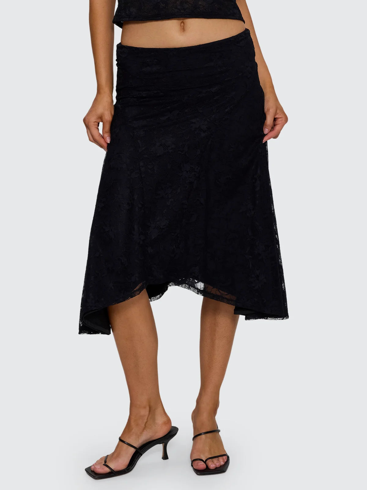 Thrills Sienna Lace Midi Skirt