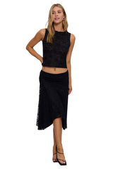 Thrills Sienna Lace Midi Skirt