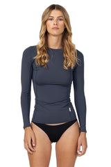 O'Neill Womens HyperFreak Skins Long Sleeve Rash Vest