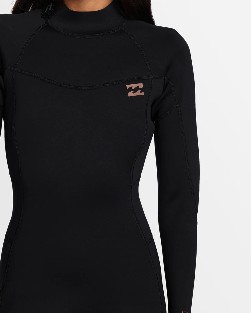 Billabong Womens 3/2mm Foil Back Zip Steamer Wetsuit