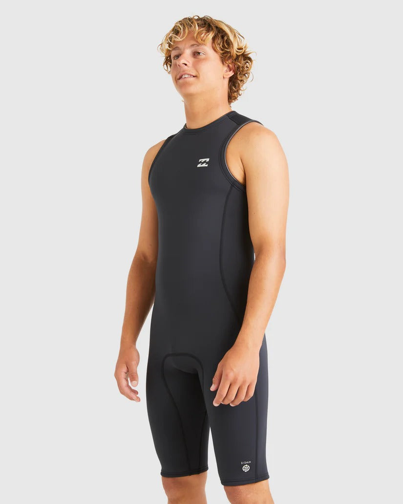 Billabong Mens 2/2mm Absolute FL Short John Springsuit