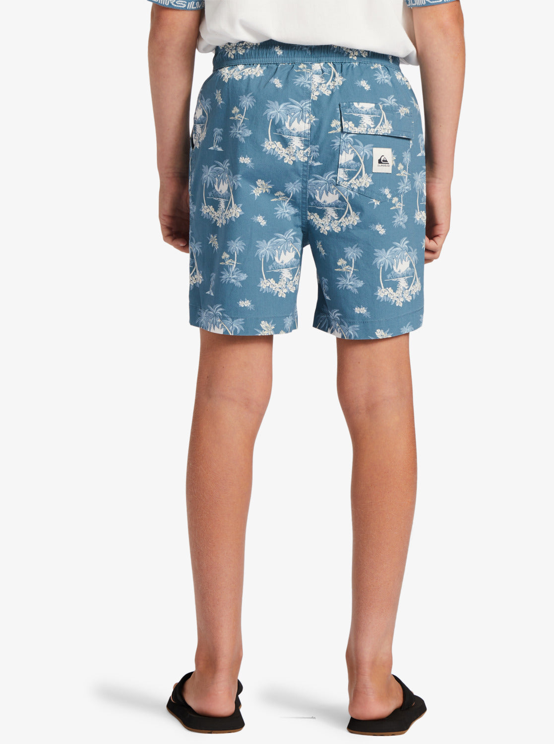 Quiksilver Boys (8-16) Palm Spritz Elasticated Waist Walk Shorts