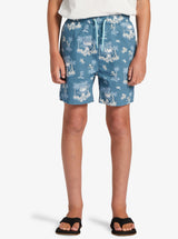 Quiksilver Boys (8-16) Palm Spritz Elasticated Waist Walk Shorts