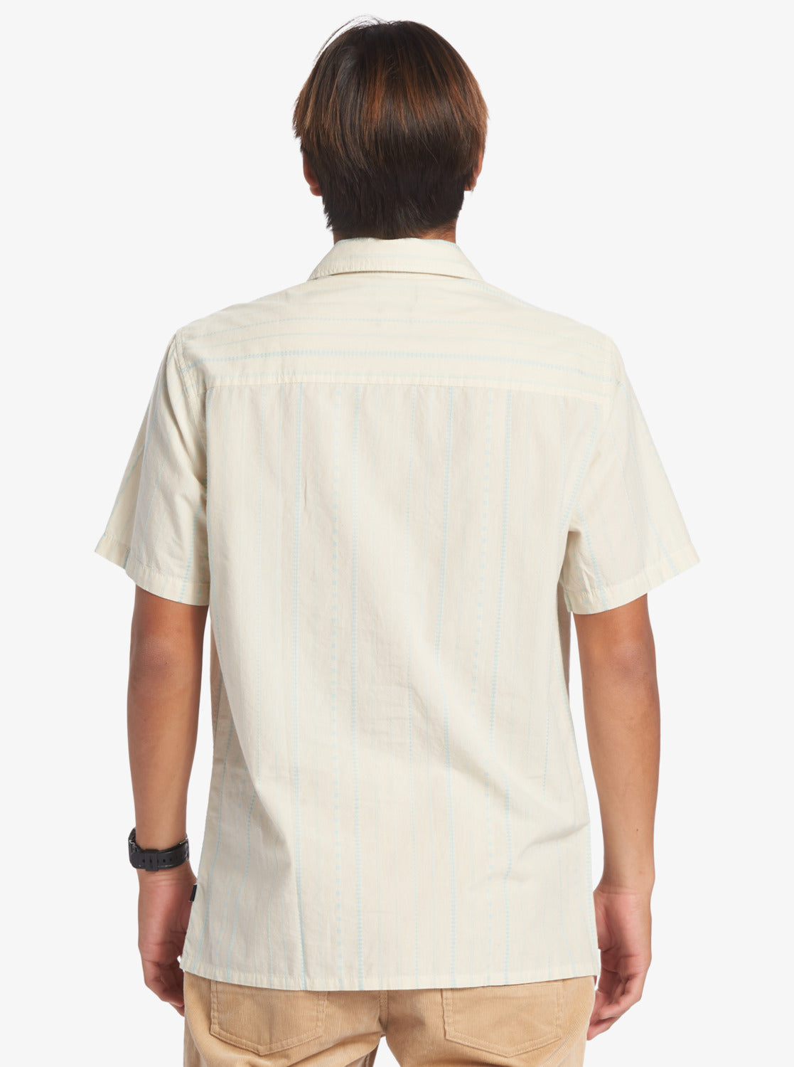 Quiksilver Mens Pacific Stripe Short Sleeve Shirt