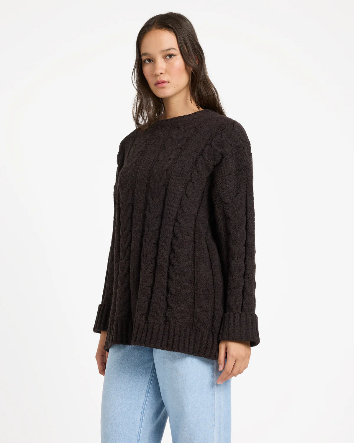 Volcom Womens Cable Cover Crew Neck