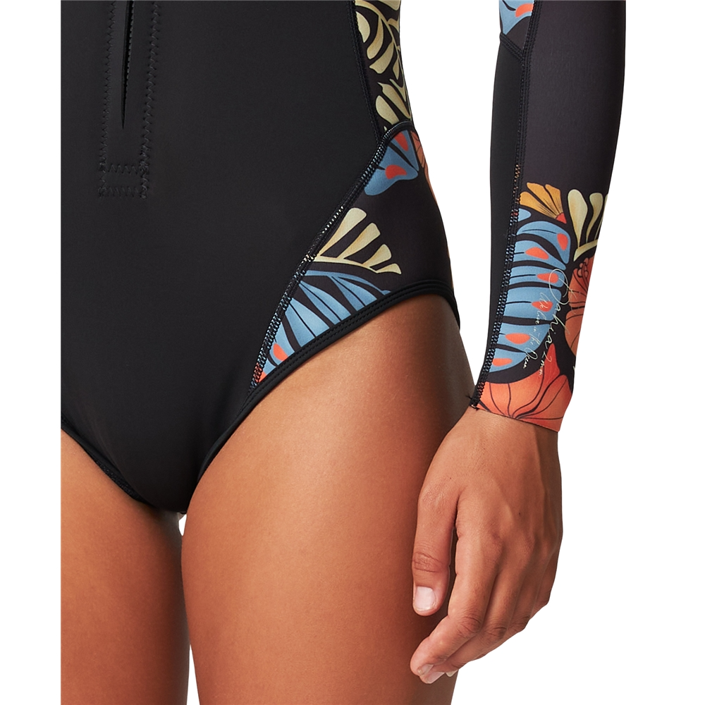 O'Neill Womens Bahia 2mm Front Zip Long Sleeve Cheeky Springsuit