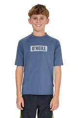 O'Neill Boys O'Block Short Sleeve Rash Vest Tee