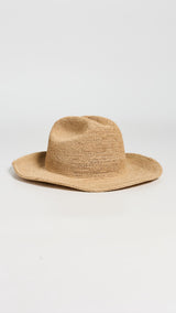 Brixton Odessa Straw Packable Cowboy Hat