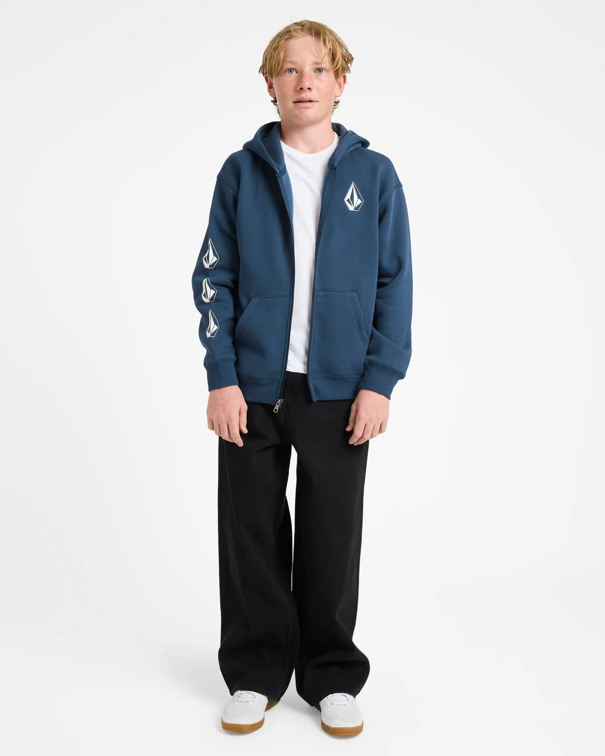 Volcom Boys (8-16) Iconic Stone Zip Up Hoodie