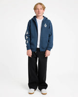 Volcom Boys (8-16) Iconic Stone Zip Up Hoodie