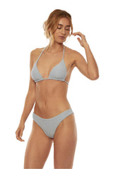 Amuse Society Women's Textr Chapman Halter Bikini Top