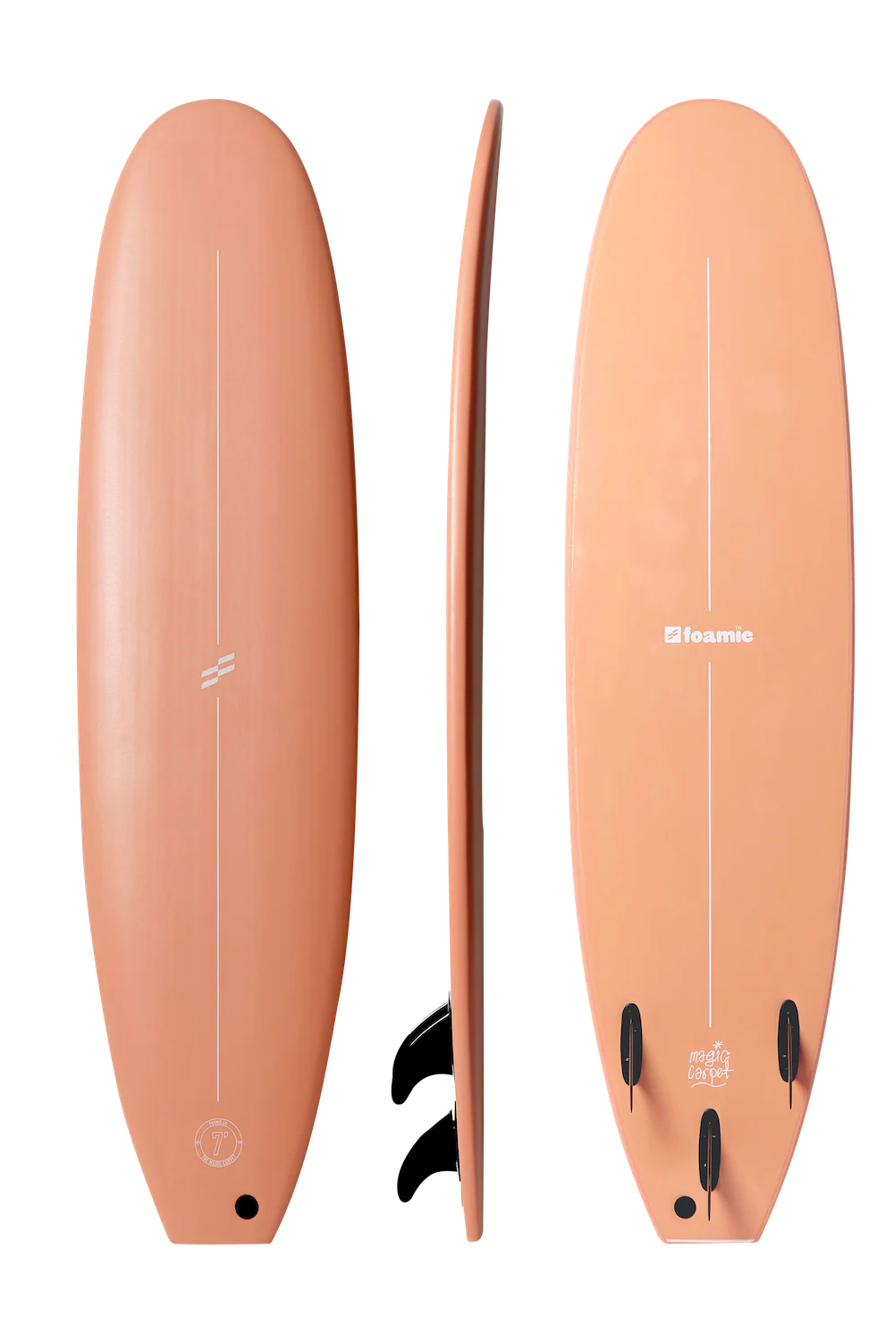 7ft Foamie Magic Carpet Softboard - Fins Included