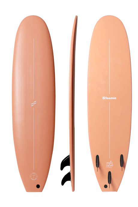 7ft Foamie Magic Carpet Softboard - Fins Included