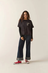 Brixton Rodeo Trailors Boxy Crop T-Shirt