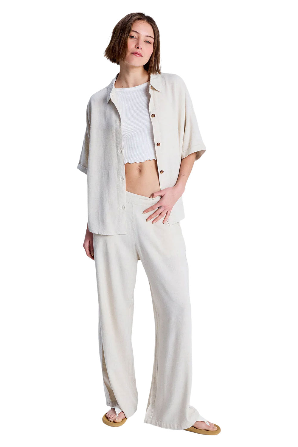 ROXY Womens Midnight Avenue Solid Pants