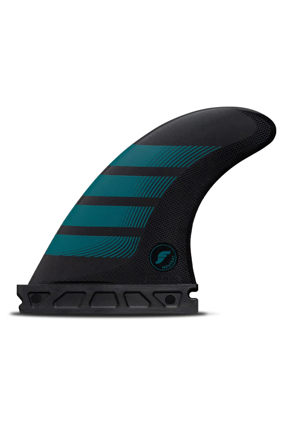 Futures Fins F4 Alpha Tri Fin Set - Carbon/Aqua