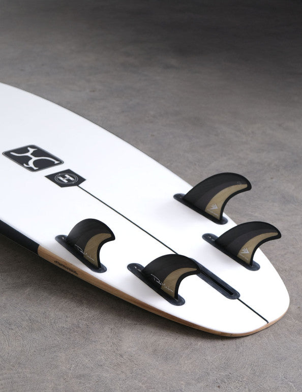 Machado Groove Futures Black/Wood - Tri-Quad Fin Set