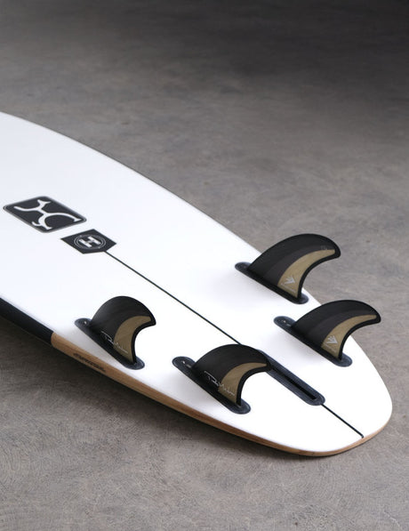 Machado Groove Futures Black/Wood - Thruster Fin Set