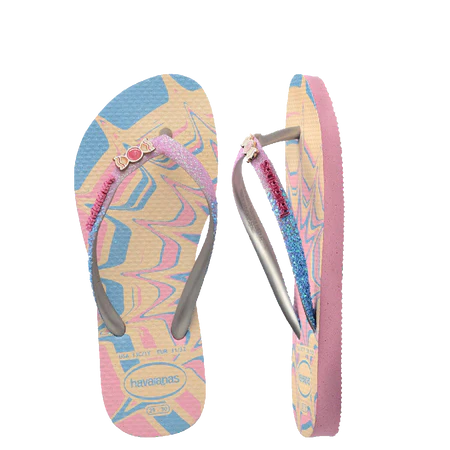 Havaianas Kids Slim Glitter Trendy Thongs