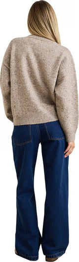 Rhythm Womens Rumi Speckle Knit Sweater