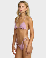 RVCA Womens Grow Together Halter Tri Bikini Top
