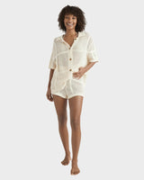 Womens Cool Down Elastic Waist Shorts