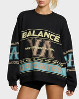 RVCA Womens Puck It Crew Neck