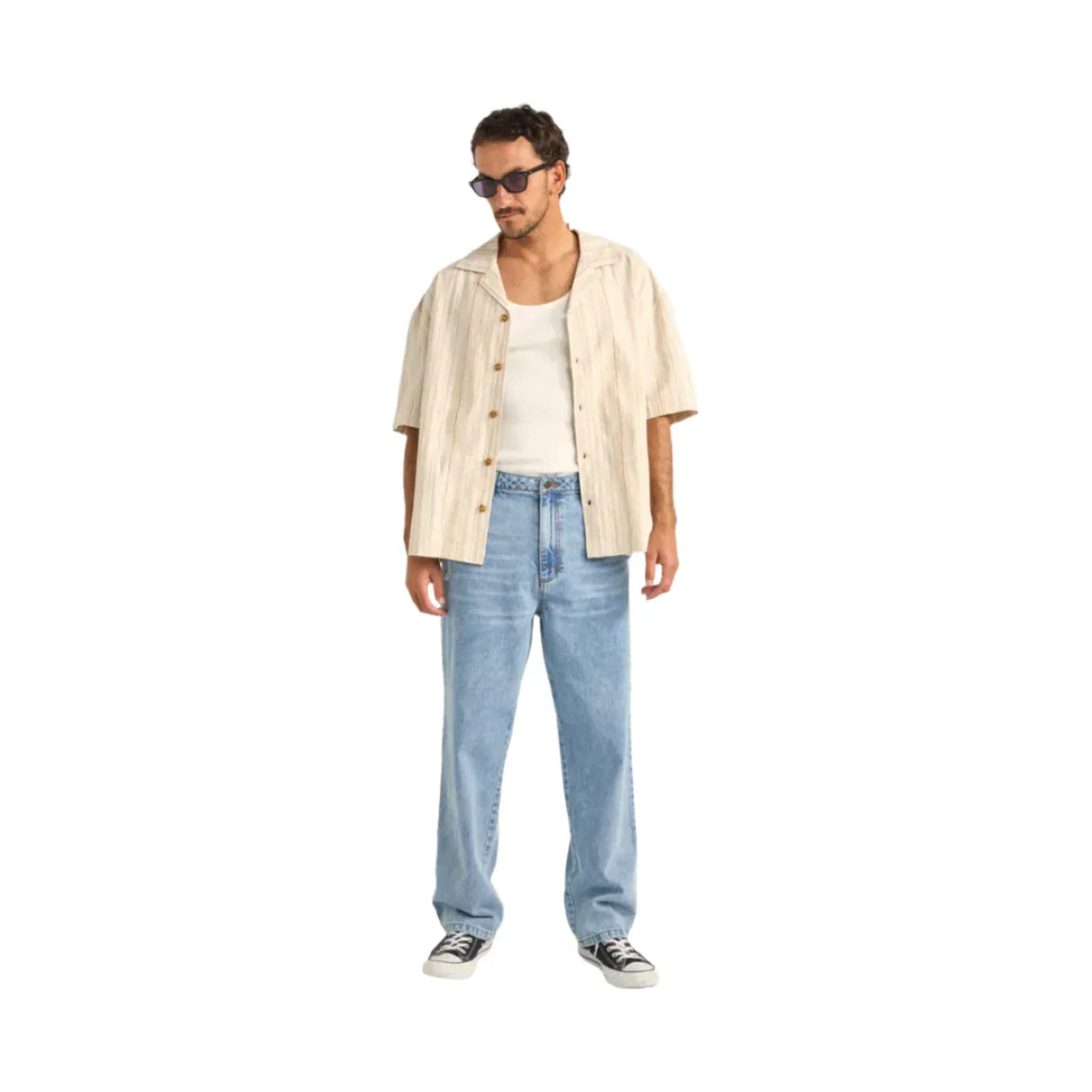 Rhythm Benny Relaxed Stripe S/S Shirt