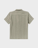 RVCA Mens Vacancy Stripe Short Sleeve Shirt