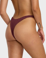 RVCA Womens Chevy Grooves Ultra Skimpy Bikini Bottom
