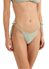 Rhythm Lola Check Tie Side Hi Cut Pant