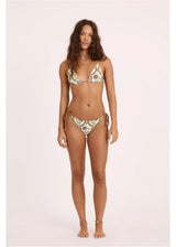 Sisstrevolution Floral Folks Reversible Triangle Swim Top