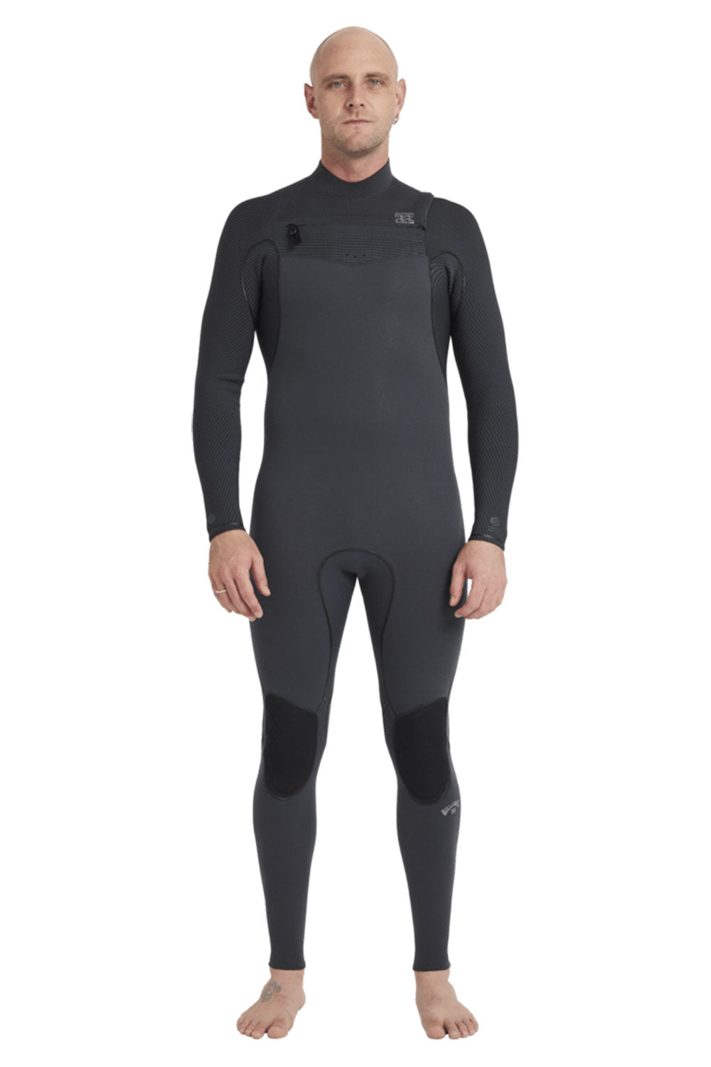 Billabong Mens 3/2mm Furnace Natural Chest Zip Steamer