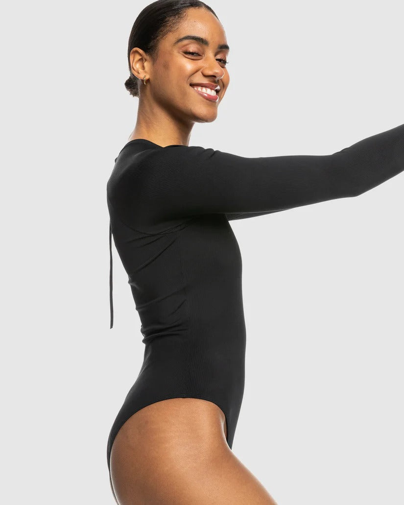 ROXY Womens Pro The Overhead Long Sleeve One Piece Swimsuit