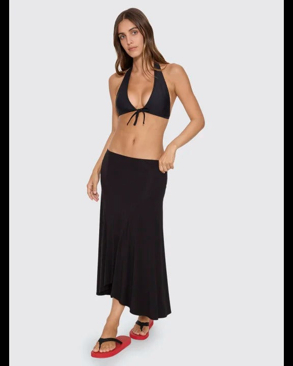 Thrills Jet Tie Front Tall Tri Bikini Top