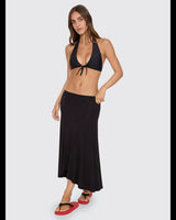 Thrills Jet Tie Front Tall Tri Bikini Top