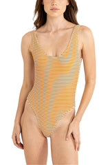 Rhythm Cove Stripe Scoop Neck One Piece