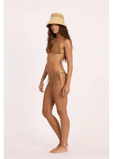 Sisstrevolution Floral Folks Reversible Triangle Swim Top