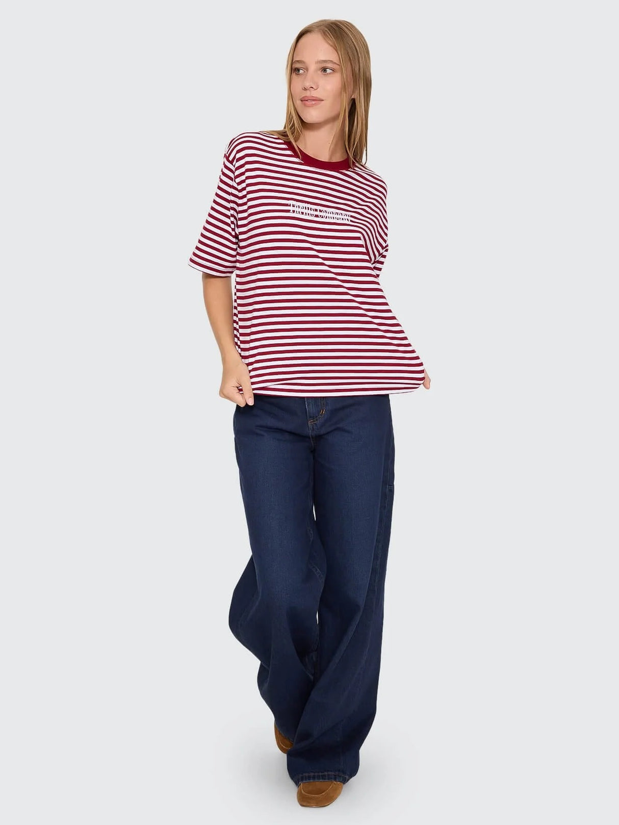 Thrills Primitive Stripe Square Tee