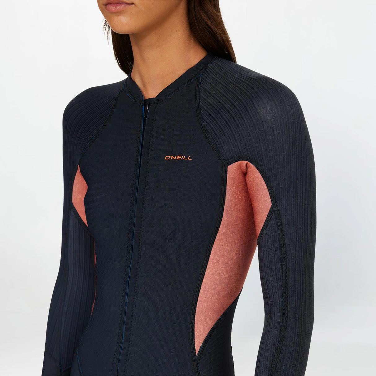 O'Neill Women's Hyperfreak Front Zip Long Sleeve 2mm Springsuit -  SIENNA LINEN