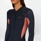 O'Neill Women's Hyperfreak Front Zip Long Sleeve 2mm Springsuit -  SIENNA LINEN