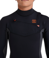 Billabong Boys 4/3mm Absolute Natural Chest Zip Steamer