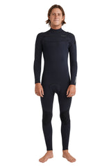 Quiksilver Mens 3/2mm Everyday Sessions Chest Zip Steamer