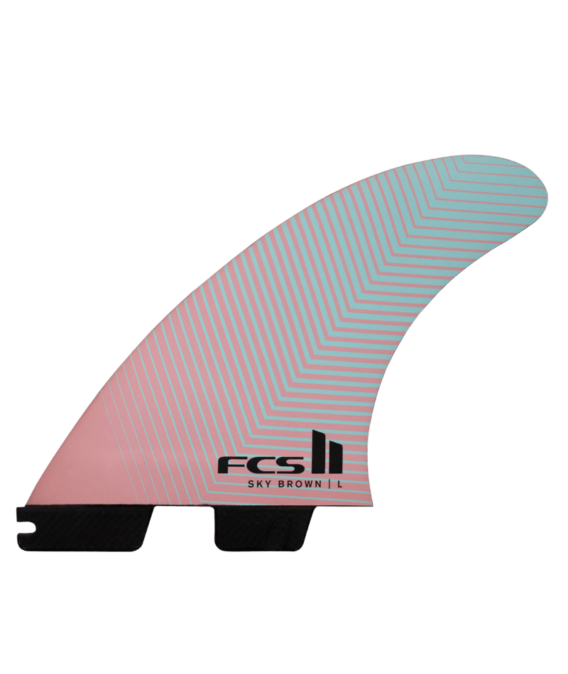 FCS 2 Sky Brown PC Tri Fin Set