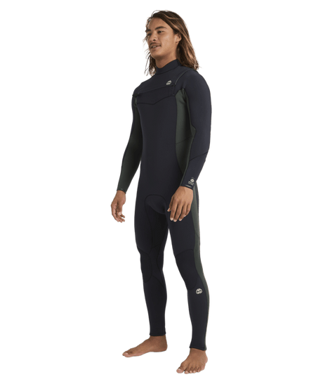 Billabong Mens 3/2mm Absolute Natural Chest Zip Steamer