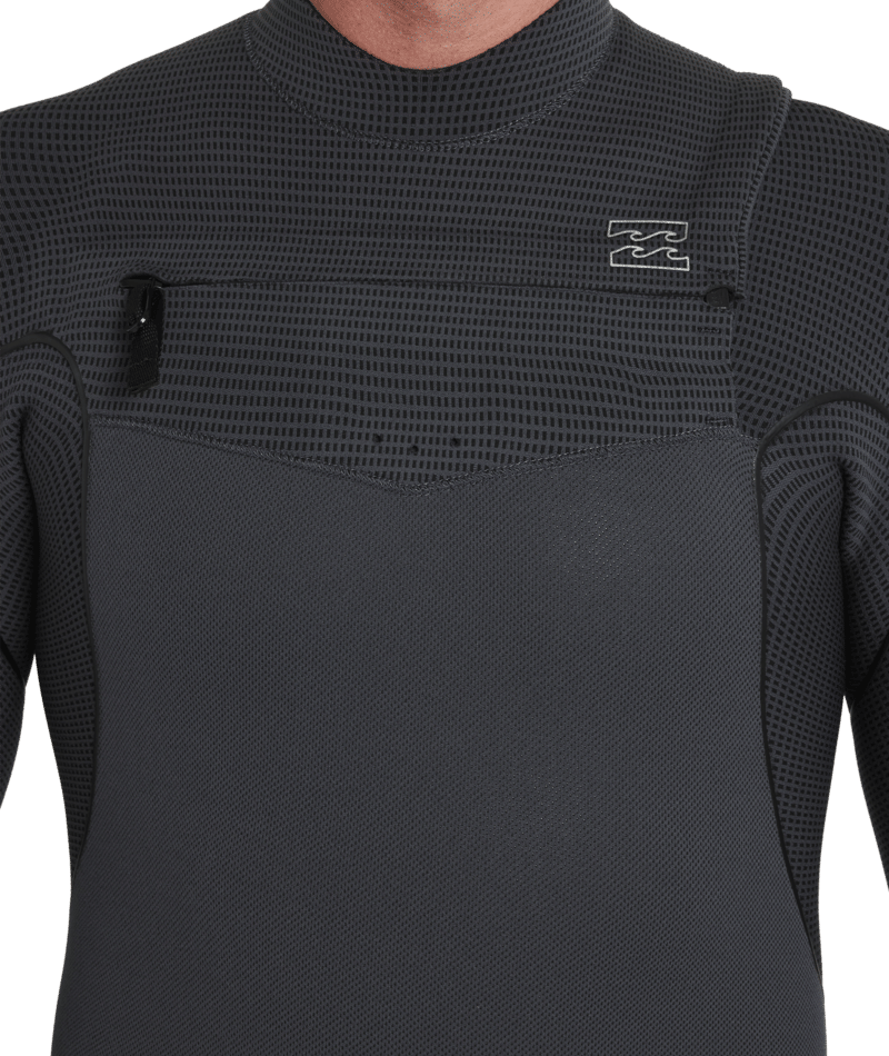 Billabong Mens 3/2mm Furnace Natural Chest Zip Steamer