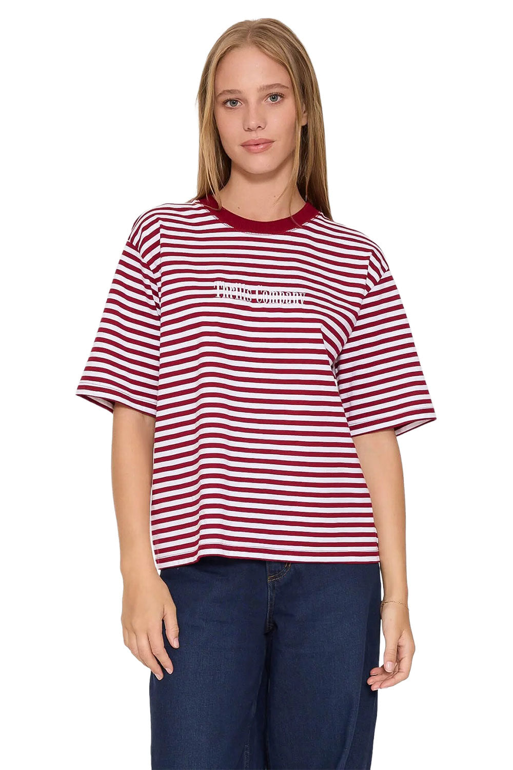 Thrills Primitive Stripe Square Tee