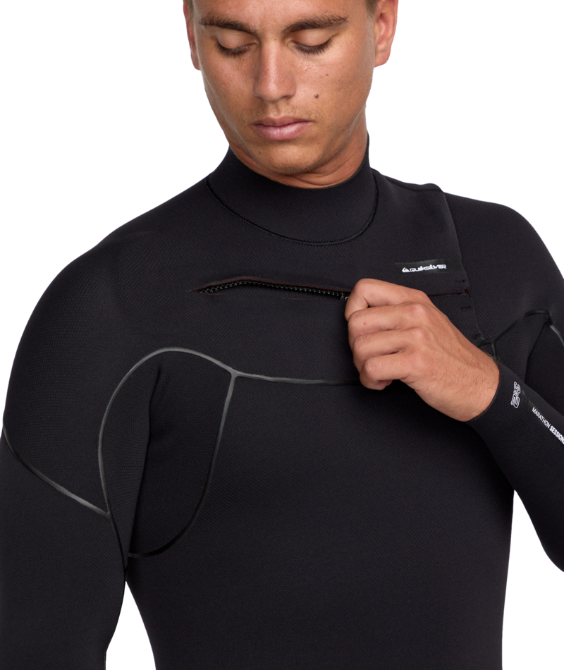 Quiksilver Mens Marathon Sessions 3/2mm Chest Zip Steamer