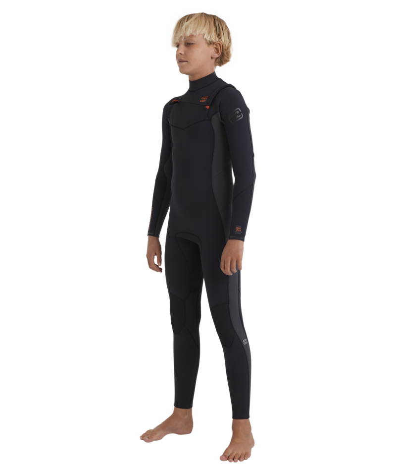 Billabong Boys 8-16 2/2mm Absolute Natural Chest Zip GBS Steamer